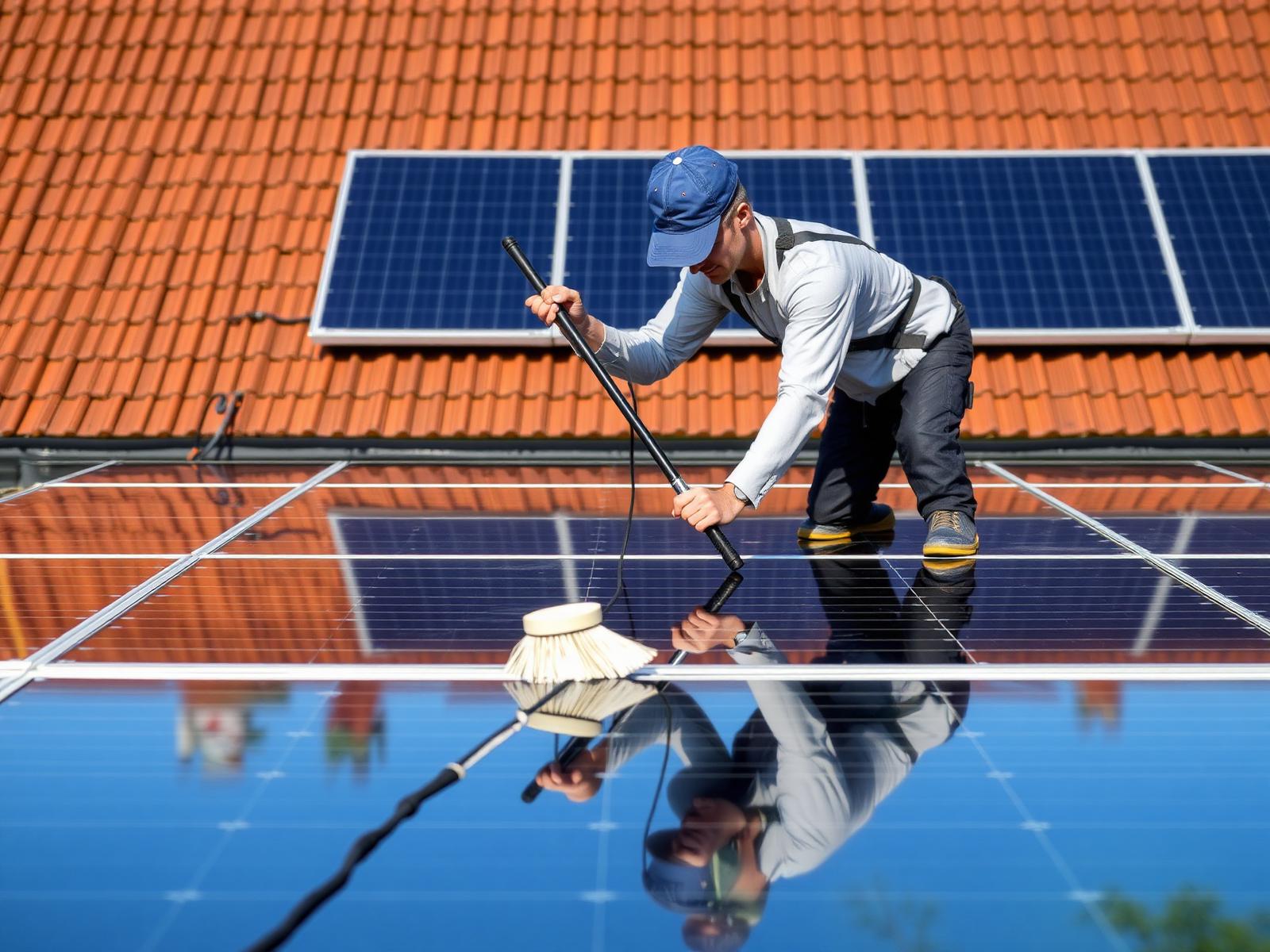 Reiniging zonnepanelen & dakgoten door JB-Construct
